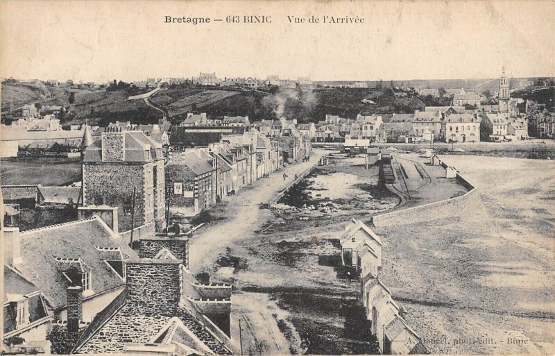 Carte postale ancienne Binic - Vue De L'Arriere