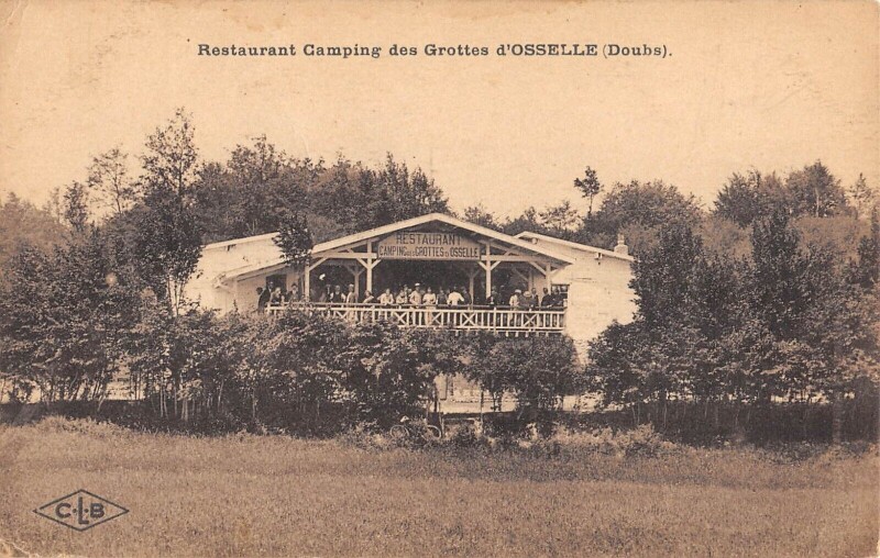 Carte postale ancienne Restaurant Camping Des Grottes D'Osselle - Doubs à Doubs