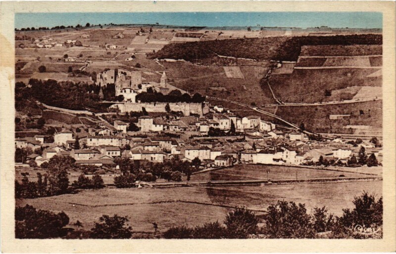 Carte postale ancienne Chatillon-d'Azergues - Vue Generale