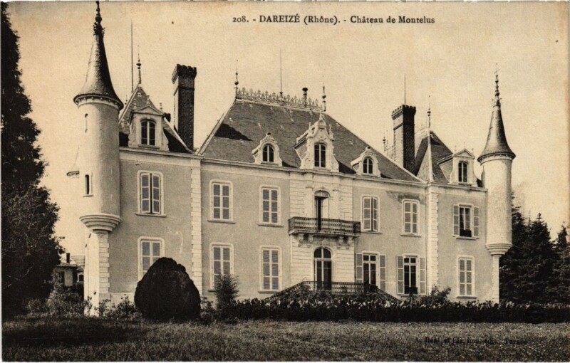 Carte postale ancienne Dareize - Chateau de Montelus