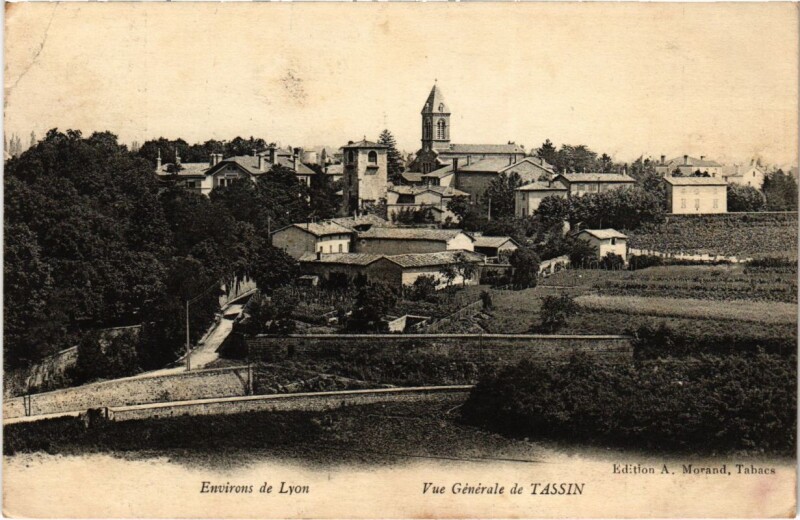Carte postale ancienne Tassin - Vue Generale - Environs de Lyon