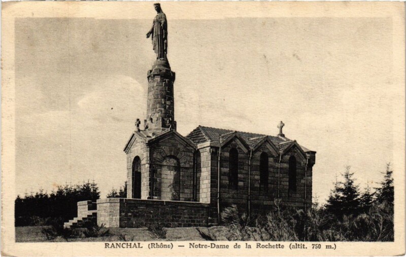 Carte postale ancienne Ranchal - Notre-Dame de la Rochette à Ranchal