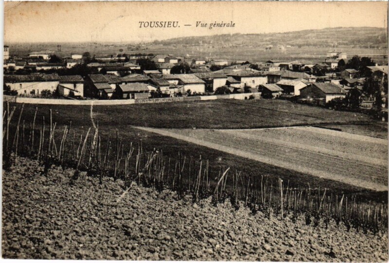 Carte postale ancienne Toussieu - Vue Generale à Toussieu