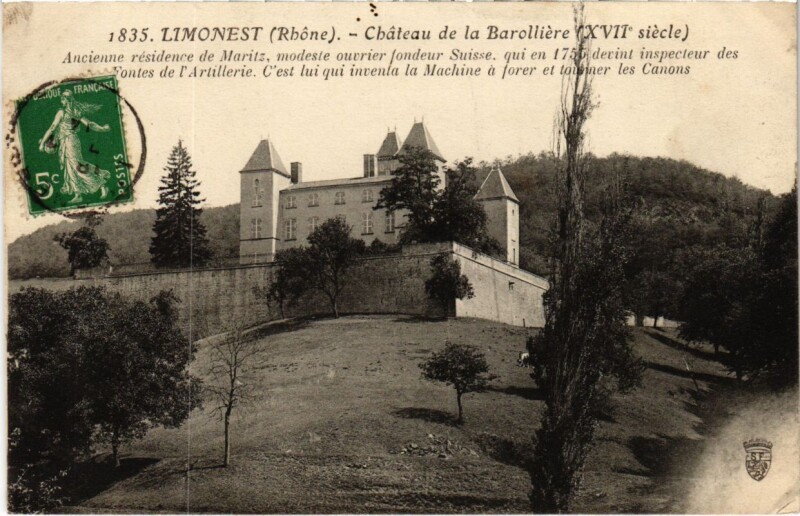 Carte postale ancienne Limonest -Chateau de la Barolliere à Limonest
