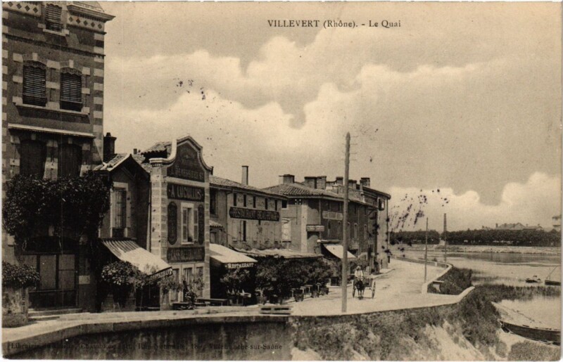 Carte postale ancienne Villevert - Le Quai