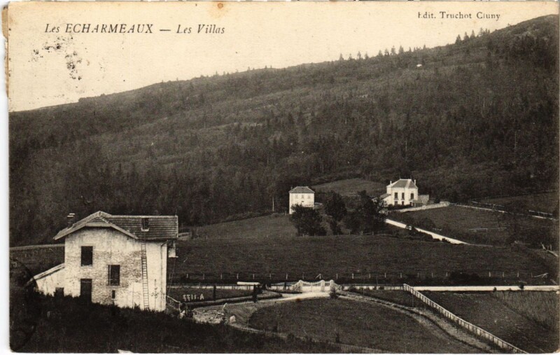 Carte postale ancienne Les-Echarmeaux - Les Villas