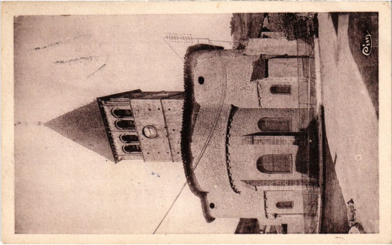 Carte postale ancienne Beaujeu - Eglise Saint-Nicolas à Beaujeu