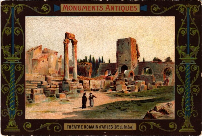 Carte postale ancienne Arles - Theatre Romain d'Arles