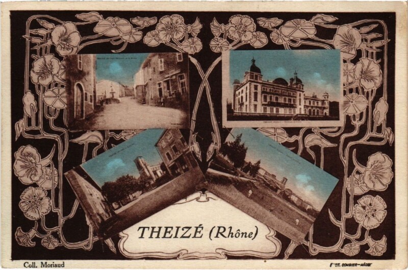 Carte postale ancienne Theize - Scenes à Theizé