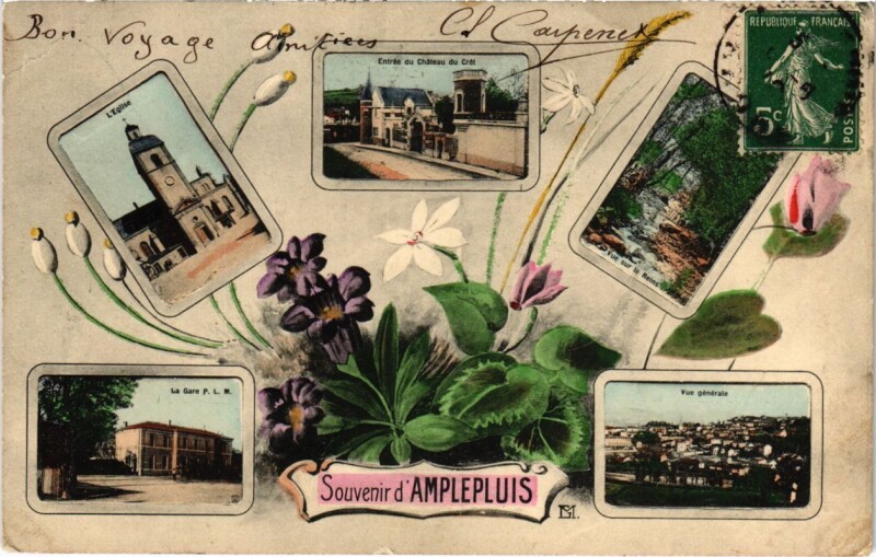 Carte postale ancienne Amplepluis - Amplepuis - Scenes à Amplepuis