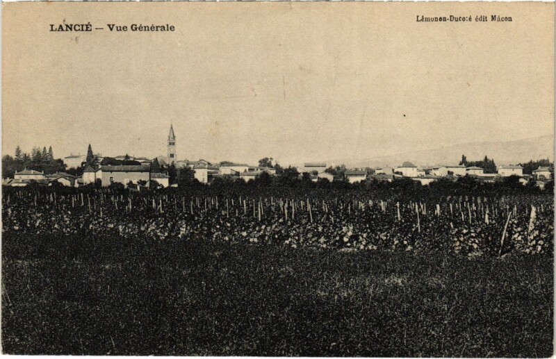 Carte postale ancienne Lancie - Vue Generale à Lancié