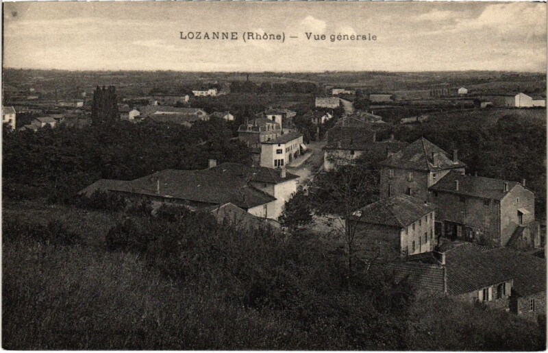 Carte postale ancienne Lozanne - Vue Generale à Lozanne