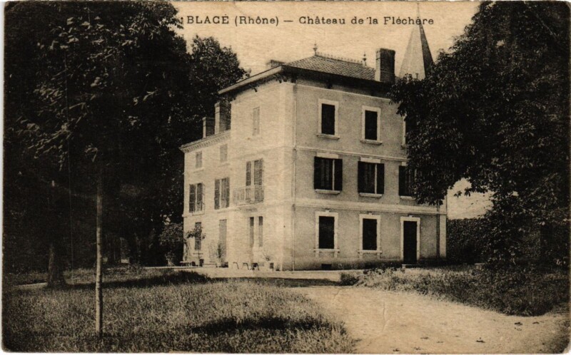 Carte postale ancienne Blace - Chateau de la Flechere à Blacé