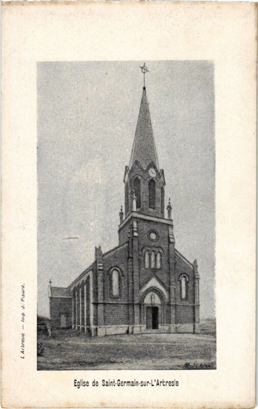 Carte postale ancienne Saint-Germain-sur-l'Arbresle - L'Eglise à L'Arbresle