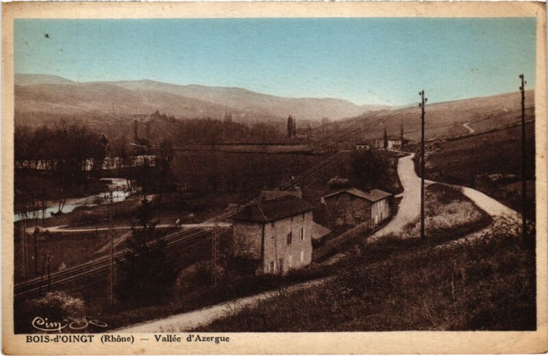 Carte postale ancienne Bois-d'Oingt - Vallee d'Azergue