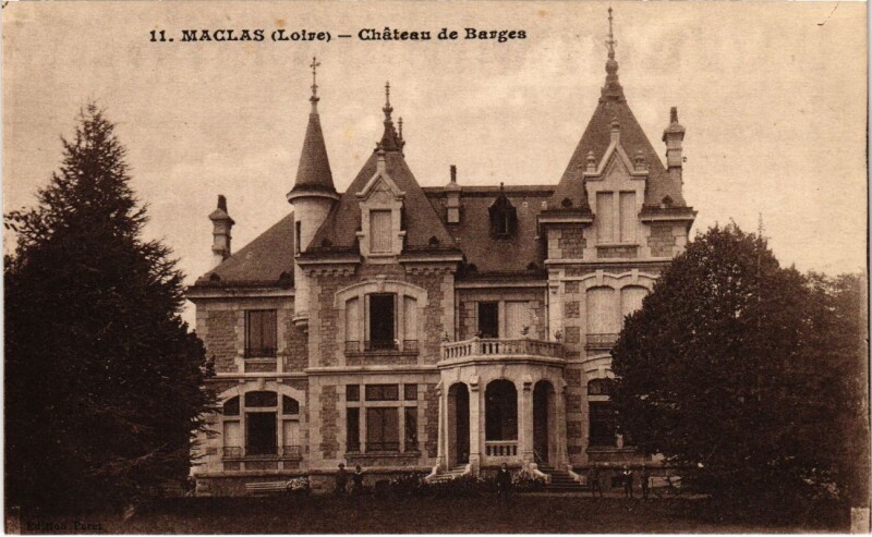 Carte postale ancienne Maclas - Chateau de Barges