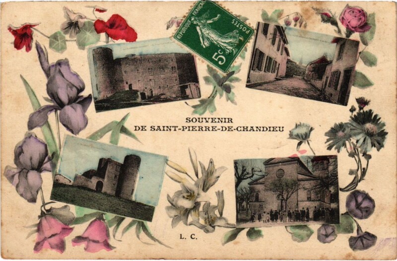 Carte postale ancienne Saint-Pierre-de-Chandieu - Scenes à Saint-Pierre-de-Chandieu