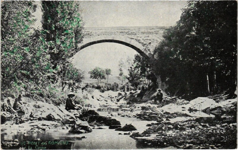 Carte postale ancienne Le Pont de Romains