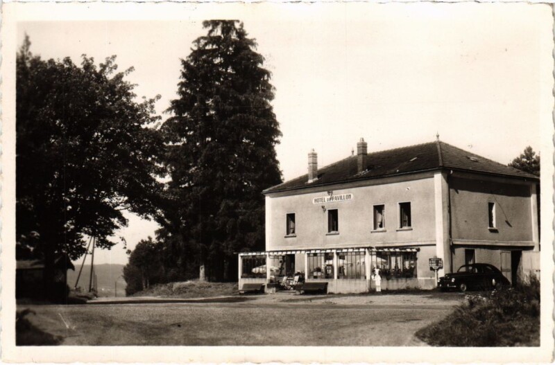 Carte postale ancienne Environs de Cours - Hotel du Pavillon à Cours