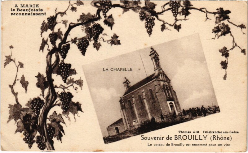 Carte postale ancienne Brouilly - La Chapelle