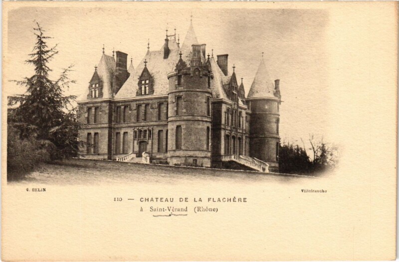 Carte postale ancienne Chateau de la Flachere a Saint-Verand