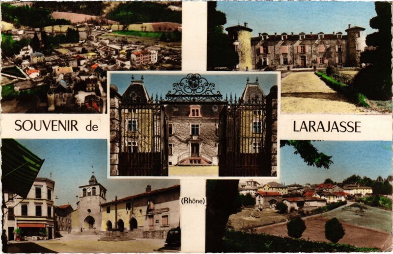 Carte postale ancienne Larajasse - Scenes à Larajasse