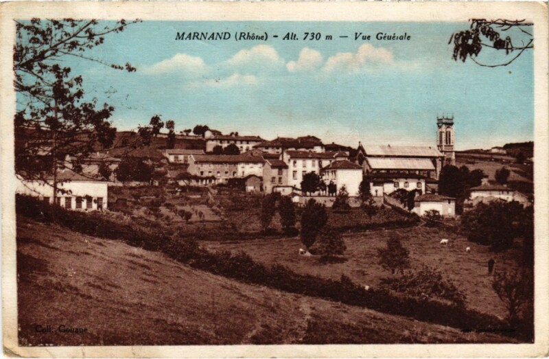 Carte postale ancienne Marnand - Vue Generale