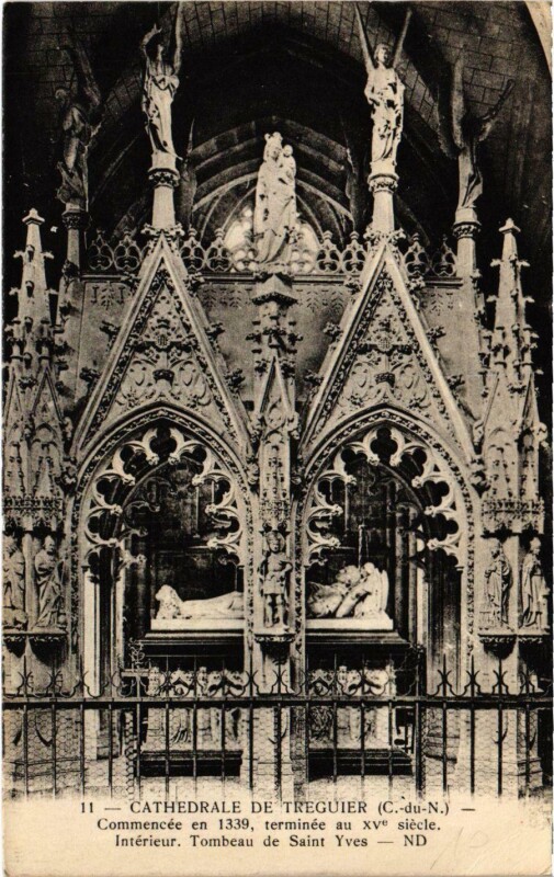 Carte postale ancienne Cathedrale de Treguier