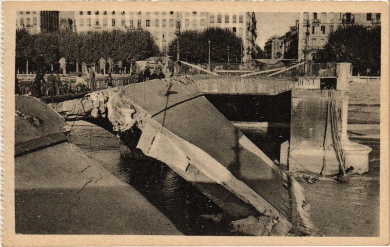Carte postale ancienne Lyon- Pont Wilson France