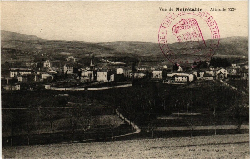 Carte postale ancienne Noiretable- France