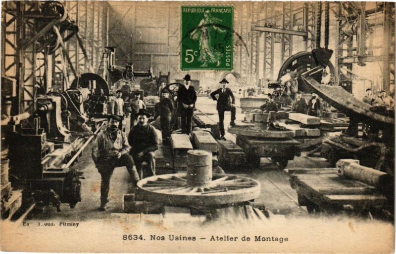 Carte postale ancienne Nos Usines - Atelier de Montage