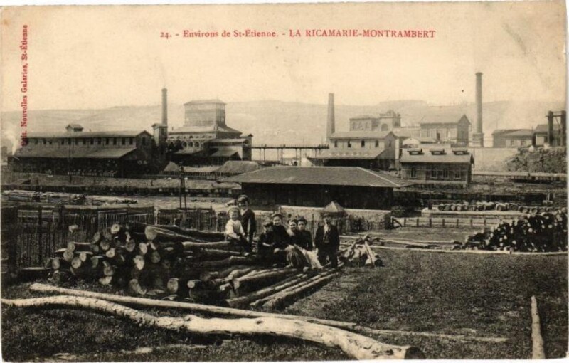 Carte postale ancienne Environs de Saint-Etienne - La Ricamarie-Montrambert à La Ricamarie