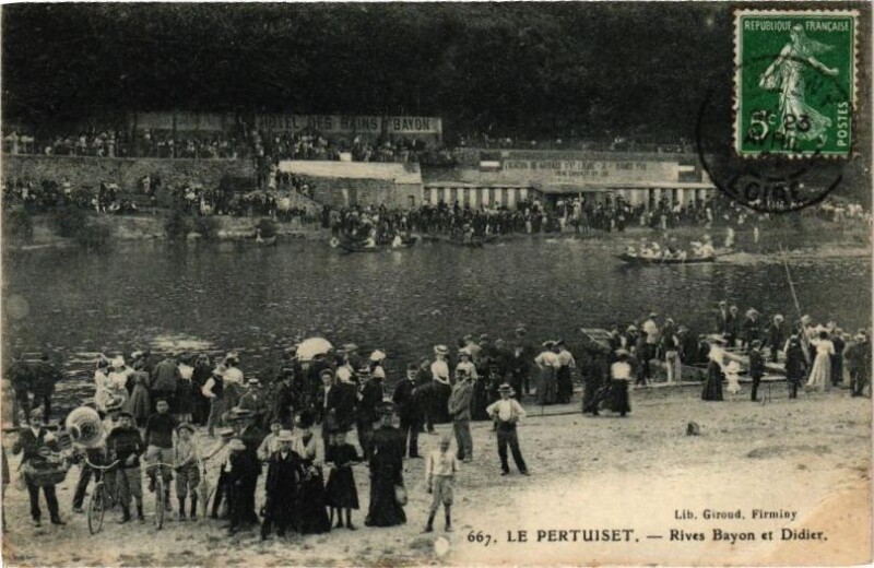 Carte postale ancienne Le Pertuiset - Rives Bayon et Dider