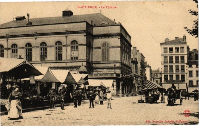 Carte postale ancienne Saint-Etienne - Le Théatre à Saint-Étienne