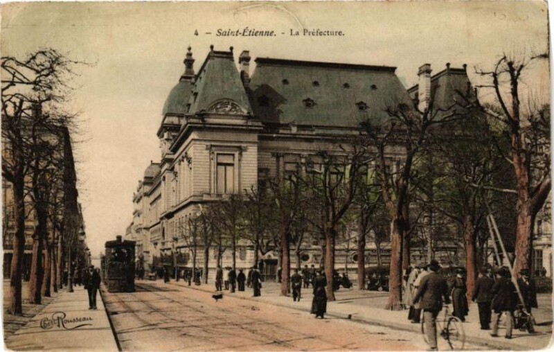 Carte postale ancienne Saint-Etienne - La Préfecture à Saint-Étienne
