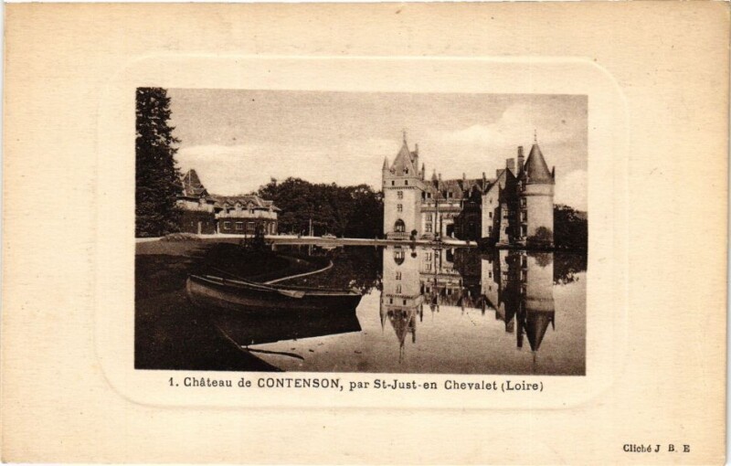 Carte postale ancienne Chateau de Contenson par Saint-Just-en-Chevalet à Saint-Just-en-Chevalet