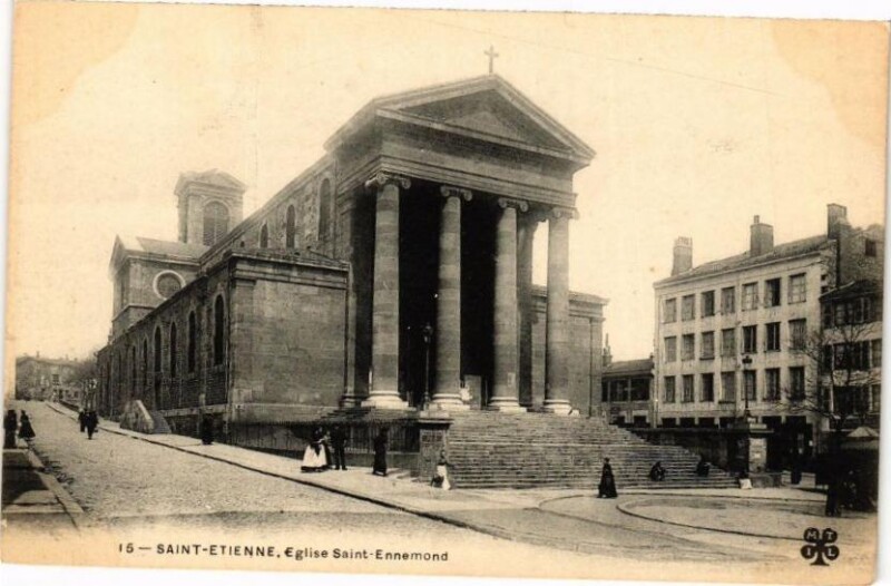 Carte postale ancienne Saint-Etienne - Eglise Saint-Ennemond à Saint-Étienne