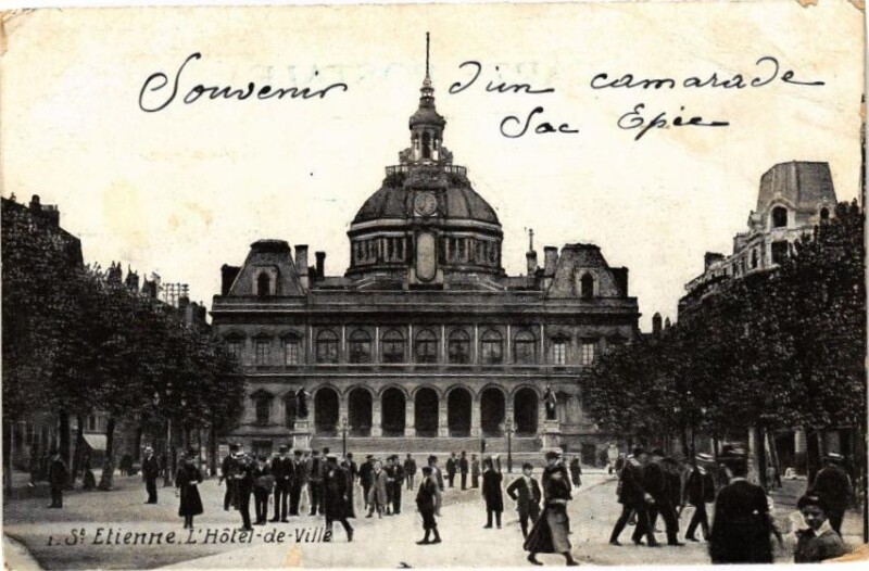 Carte postale ancienne Saint-Etienne - L'Hotel-de-Ville à Saint-Étienne