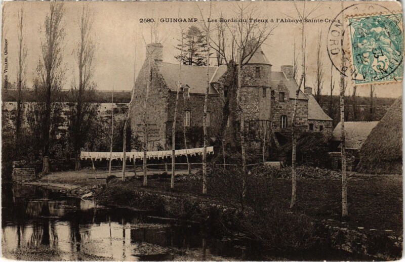 Carte postale ancienne Guingamp - Les Bords du Trieux à Guingamp