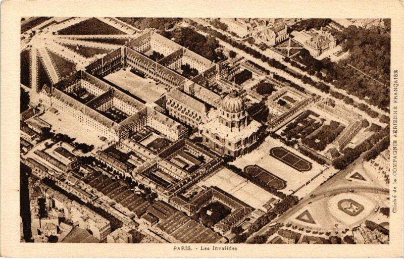 Carte postale ancienne Paris 7e-Les Invalides à Paris 7e