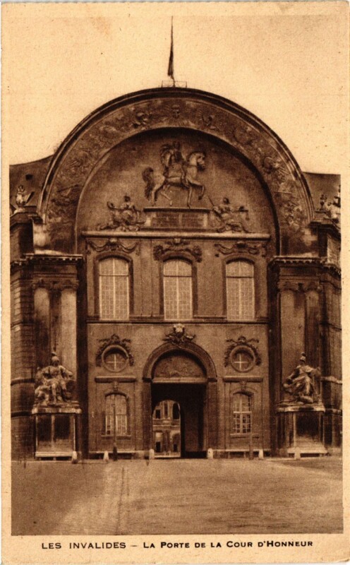 Porte Invalides Paris 7e-Les Invalides-La Porte de la Cour d'honneur à Paris 7e - Cartorum