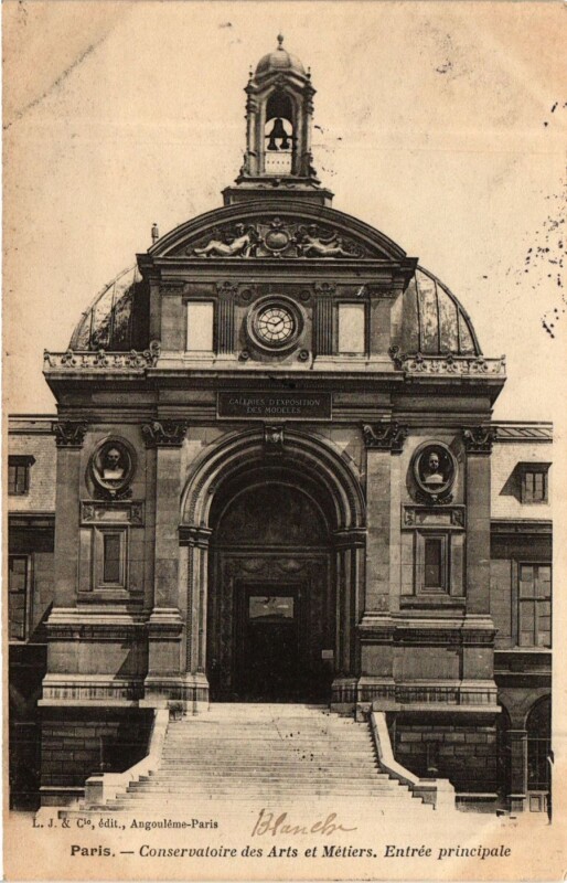 Carte postale ancienne Paris 3e Paris Conservatoire des Arts et Métiers Entrée principale à Paris 3e