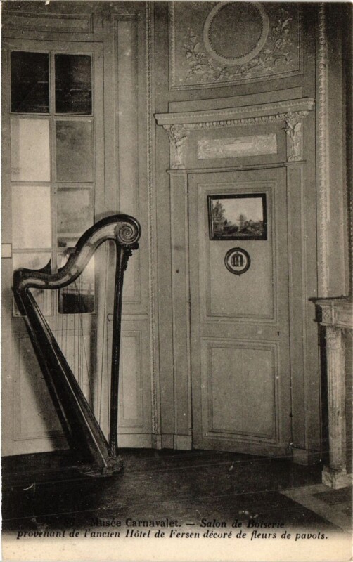 Carte postale ancienne Paris 3e Paris-Musée Carnavalet-Petit Salon de Boiserie à Paris 3e