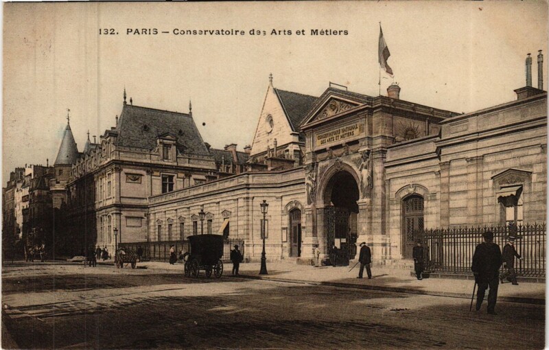 Carte postale ancienne Paris 3e Paris-Conservatoire des Arts et Métiers à Paris 3e