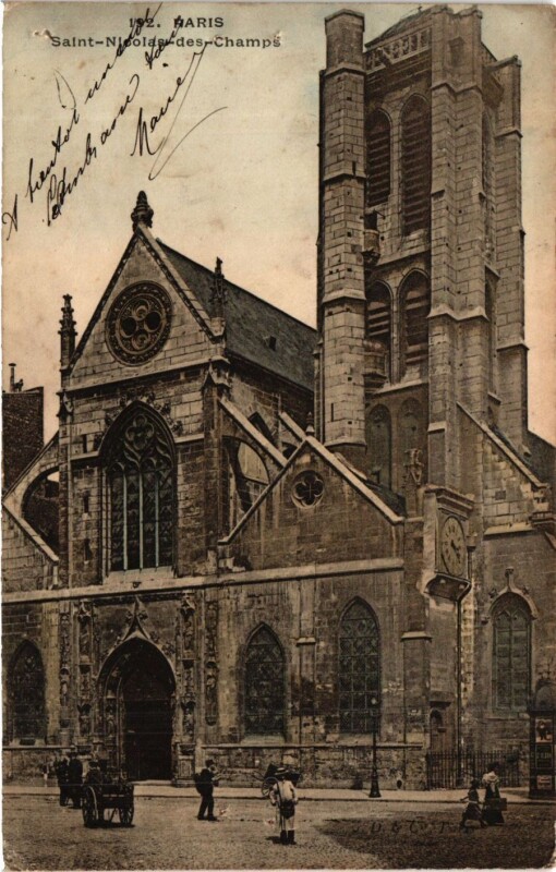 Carte postale ancienne Paris 3e Paris-Saint Nicolas des Champs à Paris 3e