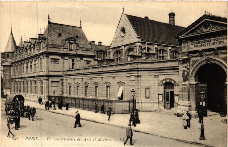 Carte postale ancienne Paris 3e Paris-Le Conservatoire des Arts et Métiers à Paris 3e