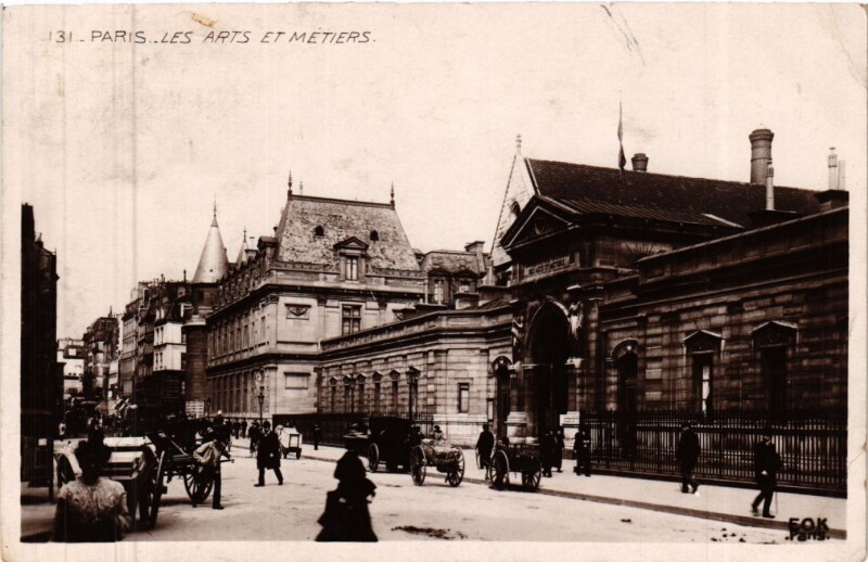 Carte postale ancienne Paris 3e Paris-Les Arts et Métiers à Paris 3e