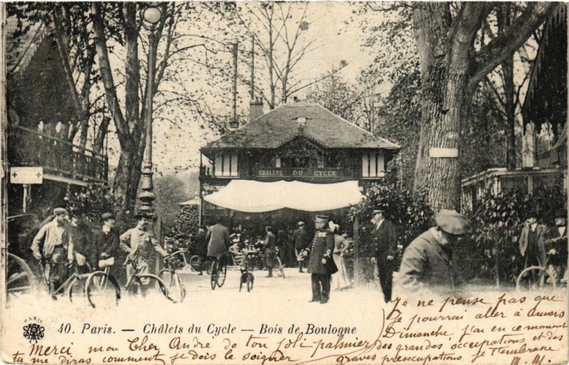Carte postale ancienne Châlets du Cycle. Bois de Boulogne. à Paris 16e