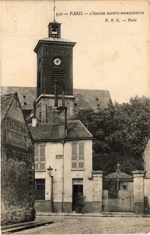 Carte postale ancienne Paris 11e Paris-L'Eglise Sainte-Marguerite à Paris 11e