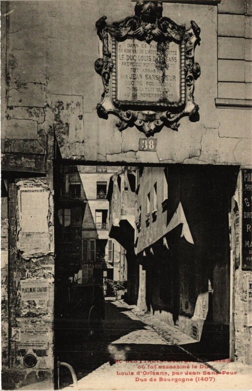 Carte postale ancienne Paris 3e Paris-Rue des Francs Bourgeois à Paris 3e